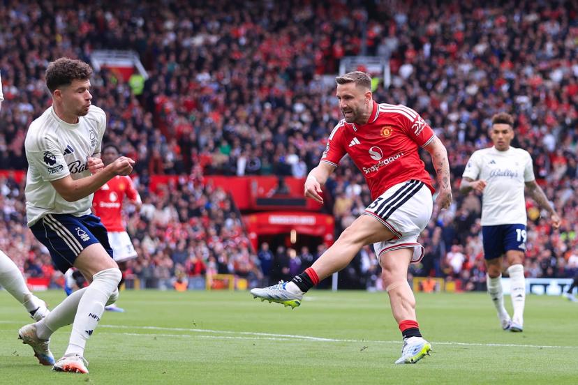 Luke Shaw scores early for Manchester United with a stunning volley