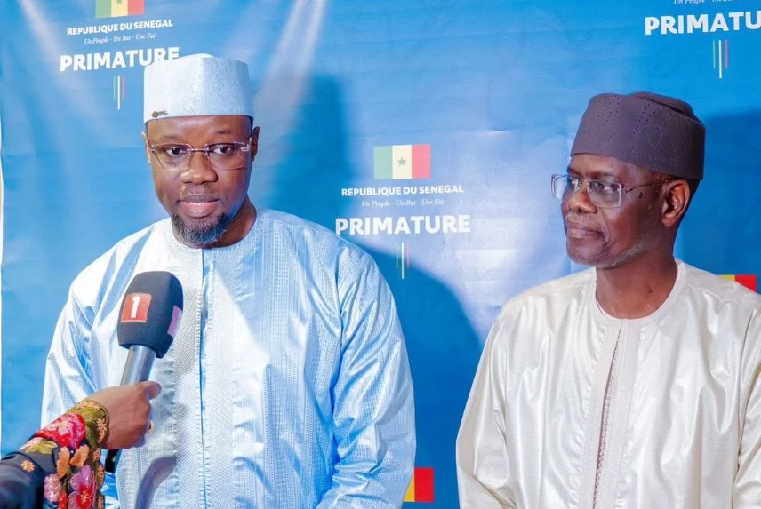 Government officials during the handover ceremony