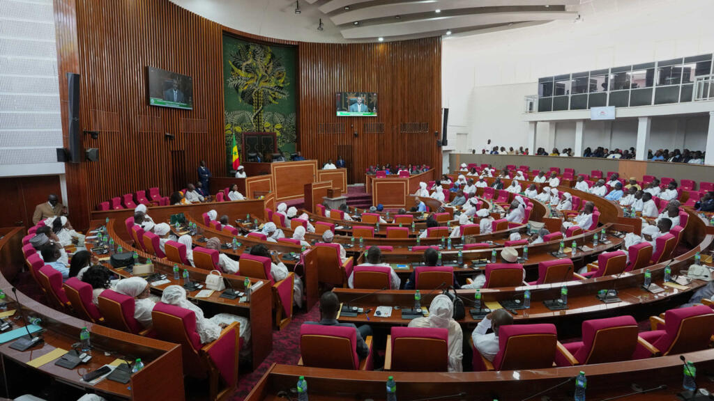 A view of Senegal's National Assembly during Ousmane Sonko's election as its president, following his removal as Prime Minister by President Bassirou Diomaye Faye. Dakar, May 26, 2026.