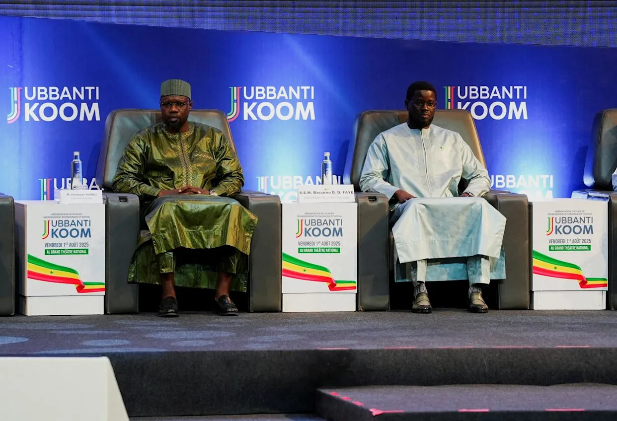 Senegal's President Bassirou Diomaye Faye and former Prime Minister Ousmane Sonko