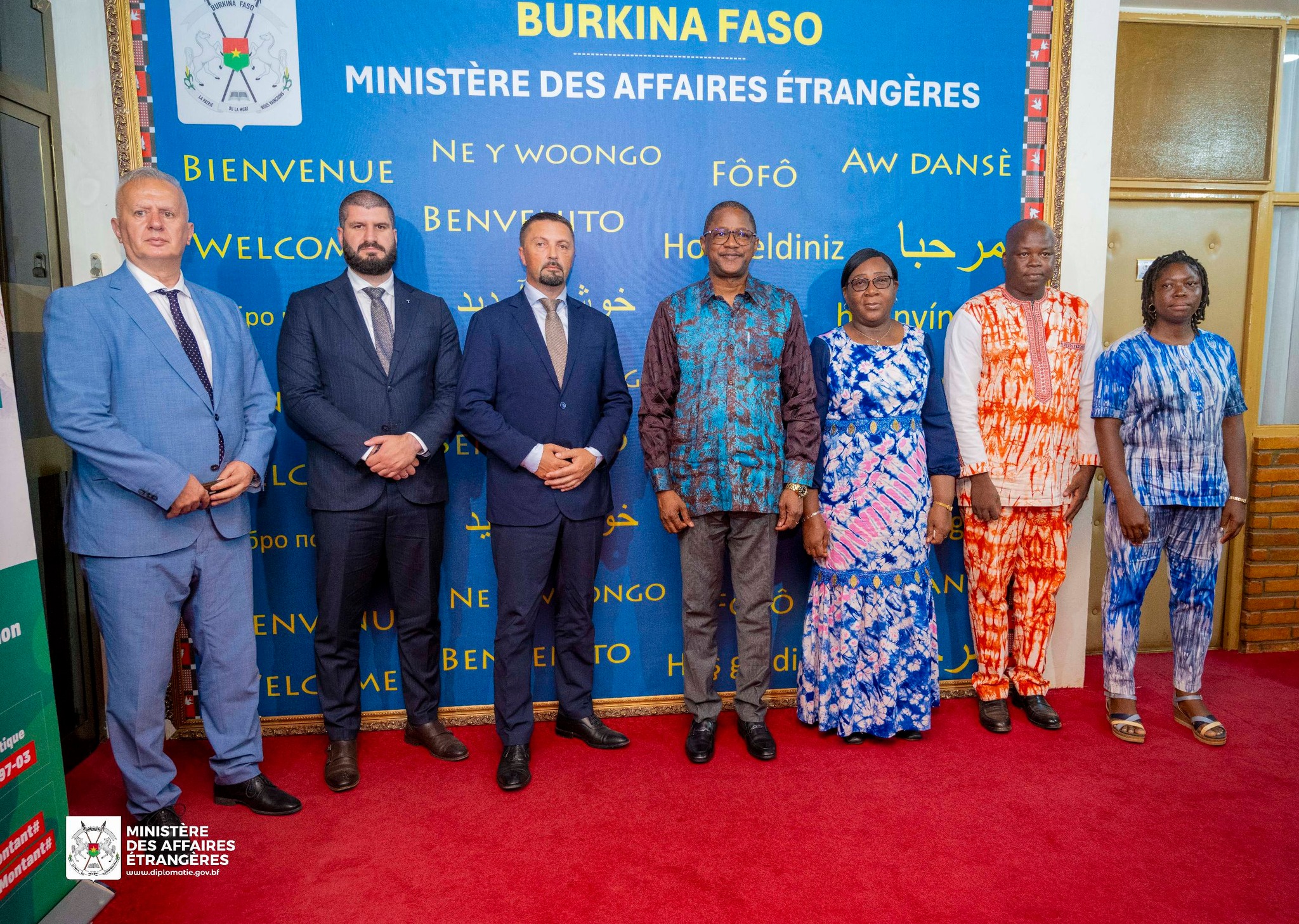 Serbian parliamentary delegation led by Slavenko Ristic, chair of the Defense and Security Committee, meets Burkinabè officials