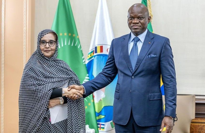 Diplomatic meeting in Libreville between Gabonese and Mauritanian officials