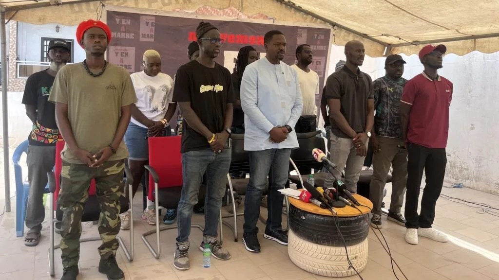 Civil society members rallying in Dakar