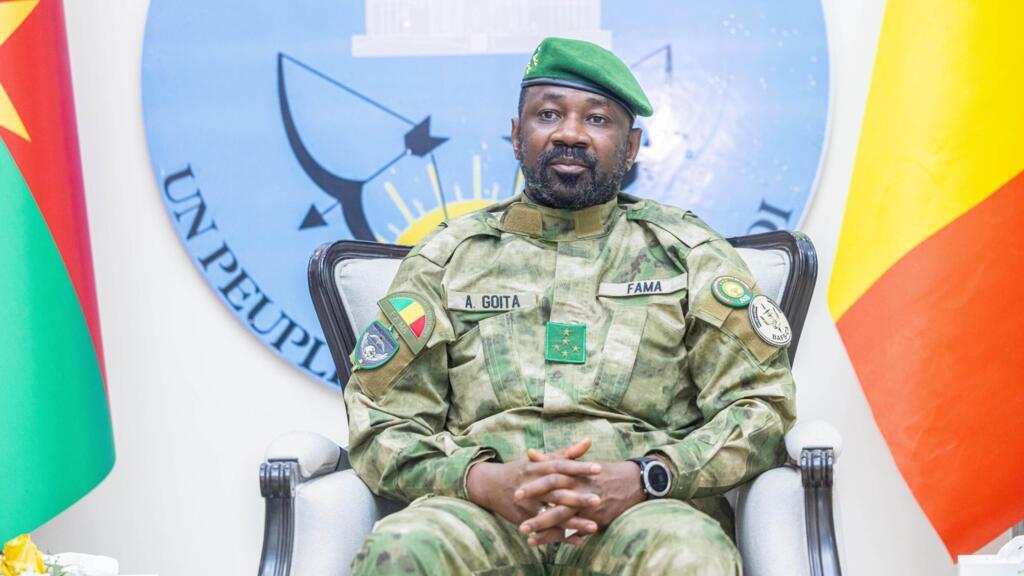 Mali's transitional president, General Assimi Goïta, at the second summit of the Alliance of Sahel States (AES) on security and development in Bamako, December 23, 2025.