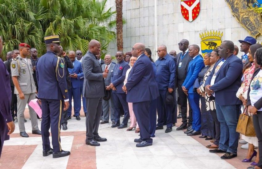 Delegation from Ogooué-Maritime welcomed at the Presidential Palace