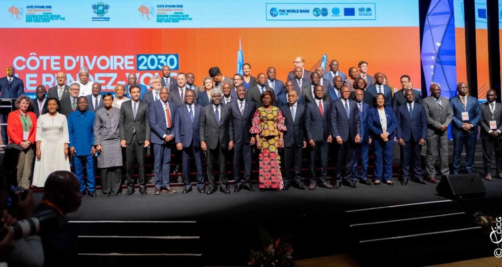 Business leaders at Côte d'Ivoire development forum