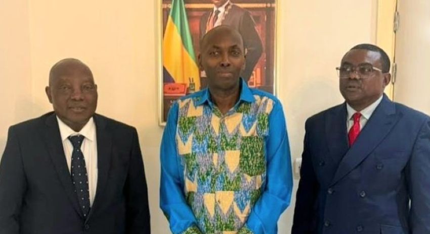 GABAC delegation with Gabonese officials in Libreville