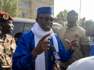 Chadian PM and presidential candidate Succes Masra votes in Presidential elections