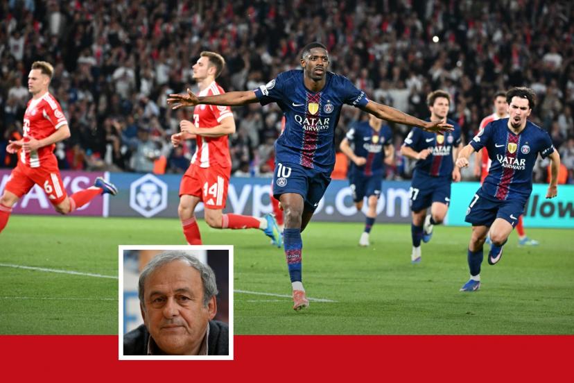 Michel Platini questioning the legendary PSG-Bayern clash