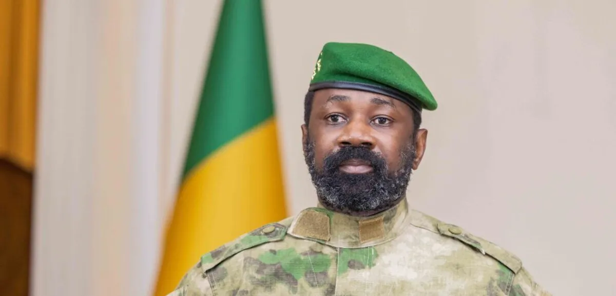 General Assimi Goïta speaking during Mali's Independence Day address